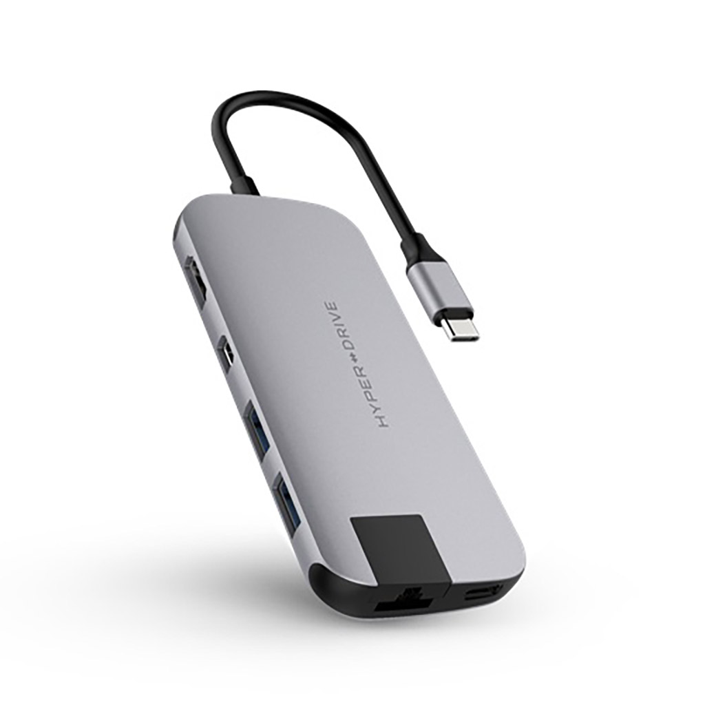Hub Chia Cổng USB-C HyperDrive Slim 8-in-1 (HD247B)