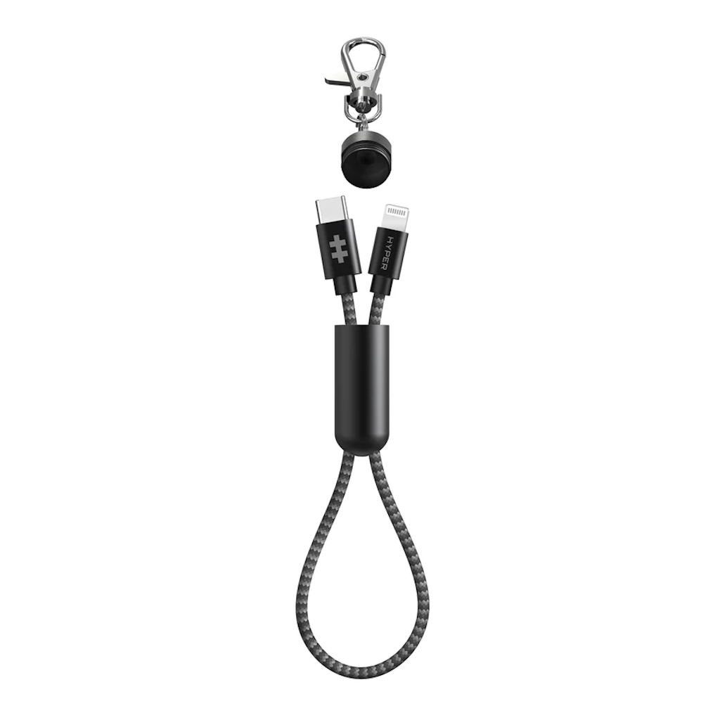 Cáp sạc USB-C to Lightning HyperDrive Keychain 20cm (HD-CLM302)