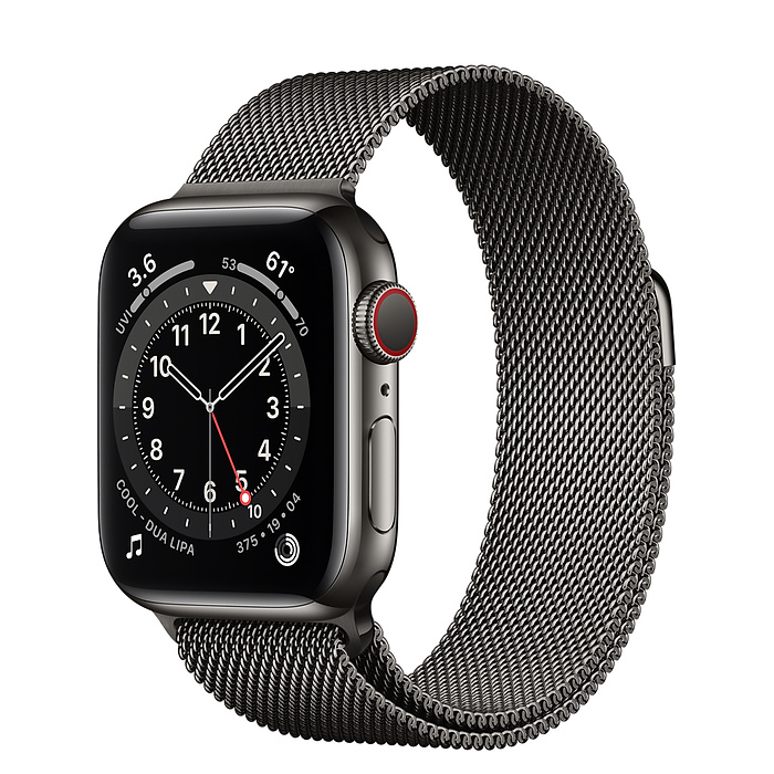 Apple Watch Series 6 GPS + Cellular 44mm Viền Thép Dây Kim Loại Milanese