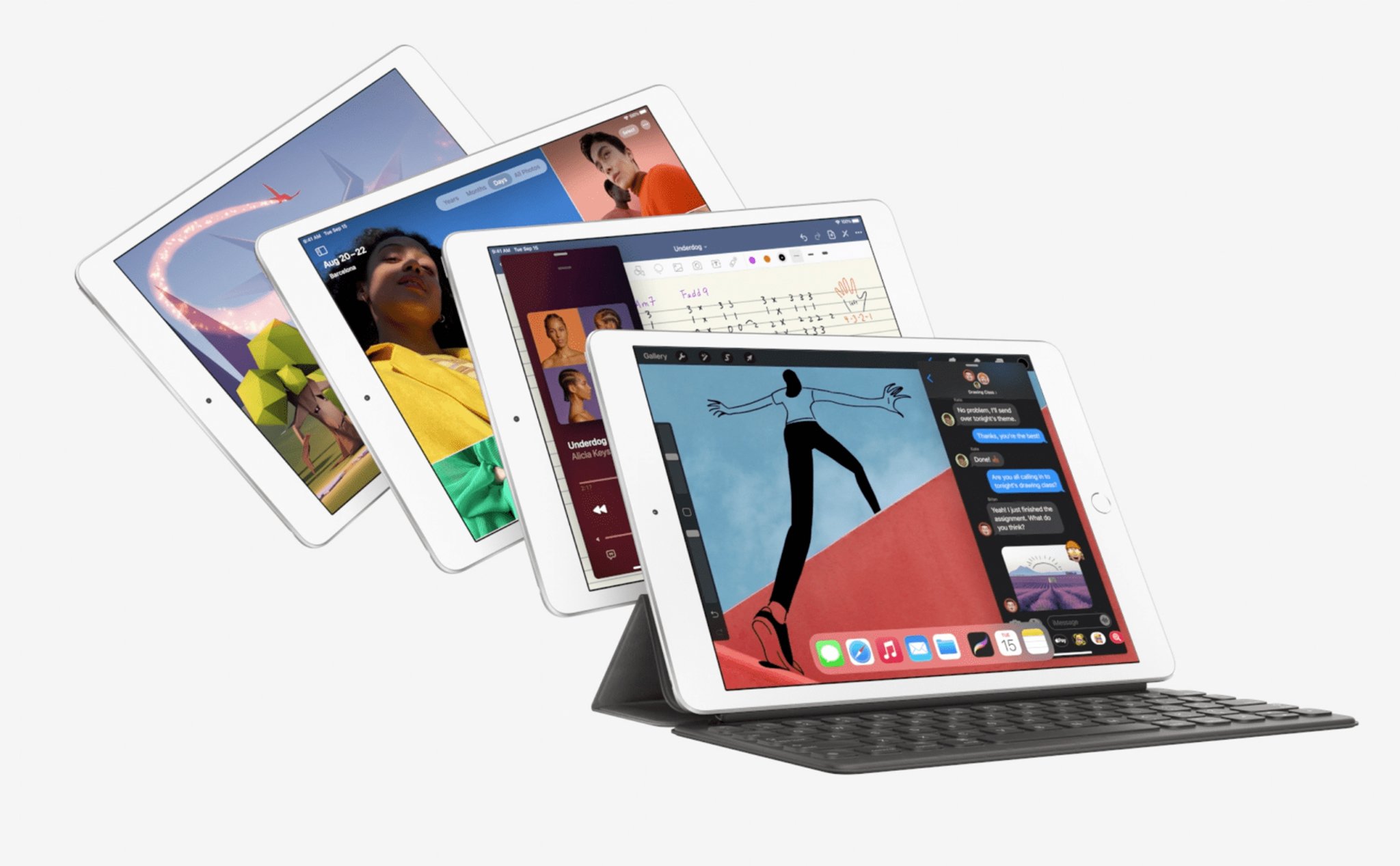 iPad Gen 8 2020 nâng cấp vi xử lý, giá từ 7,6 triệu đồng.