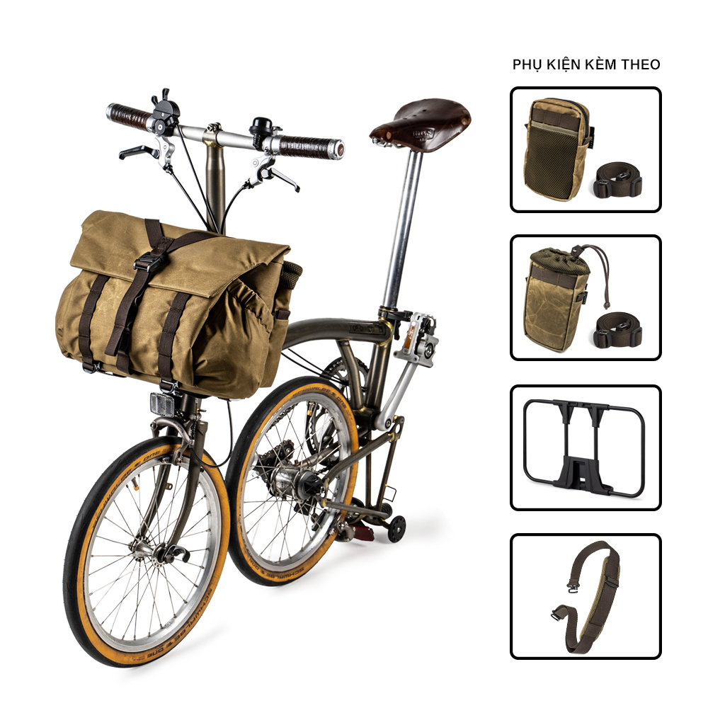 Wotancraft Pilot Brompton Bag 10L Upgraded Set