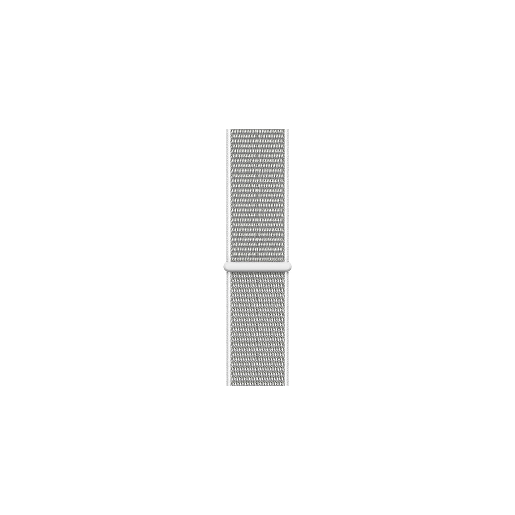 apple watch silver aluminum case with seashell sport loop